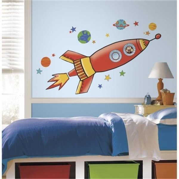 Roommates Room Mates RMK2619GM Rocket Peel And Stick Giant Wall Decals RMK2619GM